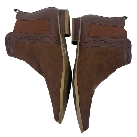 Plume by Farylrobin Siggy Pointed Toe Faux Suede Ankle Boots Size 7.5M - Picture 8 of 12